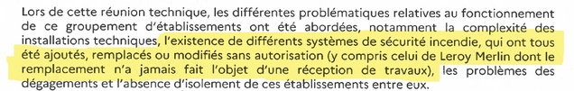 La préfecture de Police informe l'ASL que les équipements de sécurité incendie n'ont jamais fait l'objet d'un accord. Visite du 31 janvier 2024.